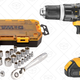 DEWALT 20V Lithium Hammer Drill/Driver + 34-Piece Socket Set, $153